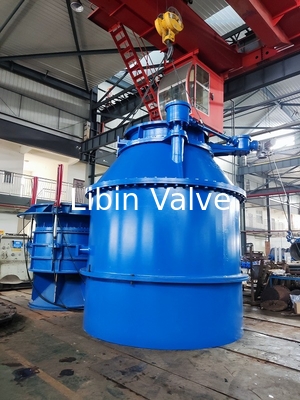 Valvola conica fissa di ferro duttile / valvola di bypass per turbine Dimensioni DN100 - DN2400